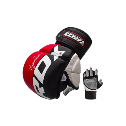 GUANTES PARA MMA RDX - Rojo & Negro